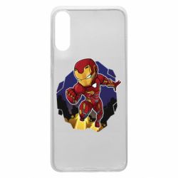 Чехол для Samsung A70 Flying Iron man - PrintSalon