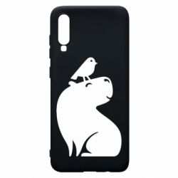 Чохол для Samsung A70 Копібара та Пташка - PrintSalon