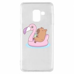 Чехол для Samsung A8 2018 Capybara Chilling - PrintSalon