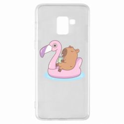 Чехол для Samsung A8+ 2018 Capybara Chilling