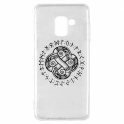 Чехол для Samsung A8 2018 Celtic Dragon and Runes - PrintSalon