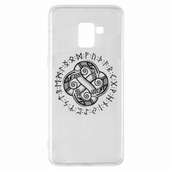 Чехол для Samsung A8+ 2018 Celtic Dragon and Runes