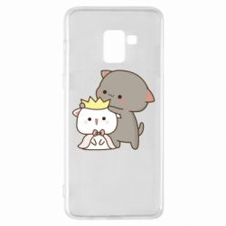 Чехол для Samsung A8+ 2018 Чиби котики - PrintSalon
