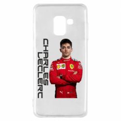 Чехол для Samsung A8 2018 F1 Charles Leclerc - PrintSalon