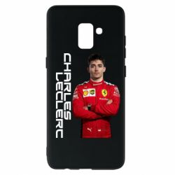 Чехол для Samsung A8+ 2018 F1 Charles Leclerc - PrintSalon