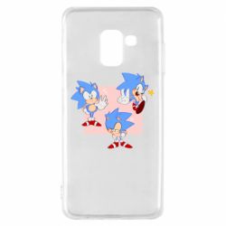 Чехол для Samsung A8 2018 Funny Sonic - PrintSalon