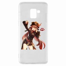 Чехол для Samsung A8+ 2018 Ху Тао Геншин - PrintSalon
