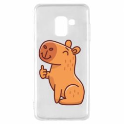 Чехол для Samsung A8 2018 Капибара лайк - PrintSalon