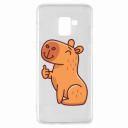 Чехол для Samsung A8+ 2018 Капибара лайк - PrintSalon