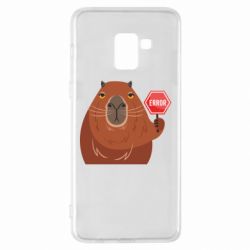 Чехол для Samsung A8+ 2018 Капибара. Error