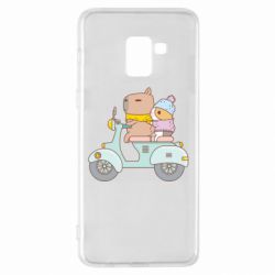 Чехол для Samsung A8+ 2018 Капибара и Морская свинка - PrintSalon