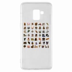 Чехол для Samsung A8+ 2018 Коты мем. - PrintSalon