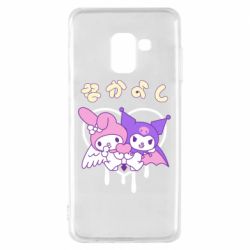 Чехол для Samsung A8 2018 Kuromi and My Melody - PrintSalon
