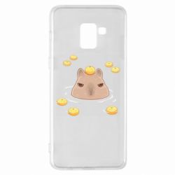 Чехол для Samsung A8+ 2018 Морда капибары - PrintSalon