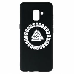Чехол для Samsung A8+ 2018 Scandinavian Runes And Walknut