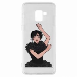 Чехол для Samsung A8+ 2018 Уэнсдей арт - PrintSalon