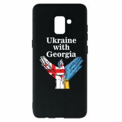 Чехол для Samsung A8+ 2018 Украина с Грузией