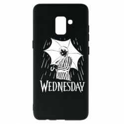 Чохол для Samsung A8+ 2018 Венздей Вдамс и зонт - PrintSalon