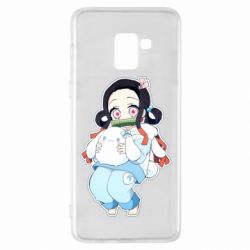 Чехол для Samsung A8+ 2018 Very cute Nezuko - PrintSalon