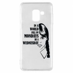 Чехол для Samsung A8 2018 Wednesday girl - PrintSalon