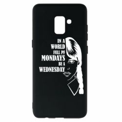 Чехол для Samsung A8+ 2018 Wednesday girl - PrintSalon