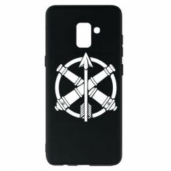 Чехол для Samsung A8+ 2018 Знак войск противовоздушной обороны, сухопутных войск и зенитно-ракетных войск воздушных сил