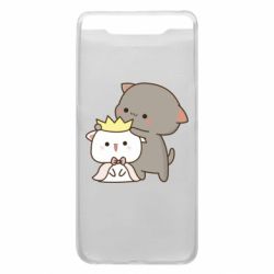 Чехол для Samsung A80 Чиби котики - PrintSalon