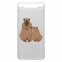 Чохол для Samsung A80 Дві капібари