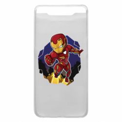 Чехол для Samsung A80 Flying Iron man - PrintSalon