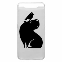 Чохол для Samsung A80 Копібара та Пташка - PrintSalon