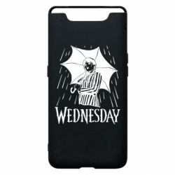 Чехол для Samsung A80 Венздей Вдамс и зонт