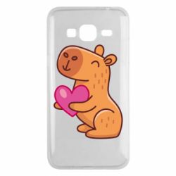 Чехол для Samsung J3 2016 Капибара сердечко - PrintSalon