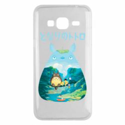 Чехол для Samsung J3 2016 Тоторо на рыбалке - PrintSalon