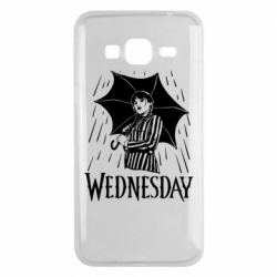 Чохол для Samsung J3 2016 Венздей Вдамс и зонт - PrintSalon