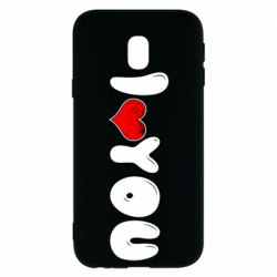 Чехол для Samsung J3 2017 День Валентина I love you - PrintSalon