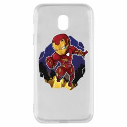 Чехол для Samsung J3 2017 Flying Iron man - PrintSalon