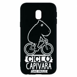 Чехол для Samsung J3 2017 Капибара на велосипеде - PrintSalon