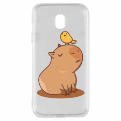 Чохол для Samsung J3 2017 Капібара з пташкою
