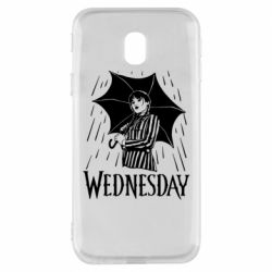 Чохол для Samsung J3 2017 Венздей Вдамс и зонт - PrintSalon