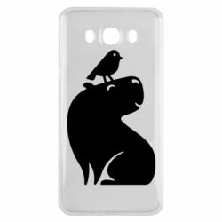 Чохол для Samsung J7 2016 Копібара та Пташка - PrintSalon