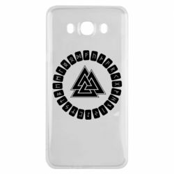 Чехол для Samsung J7 2016 Scandinavian Runes And Walknut - PrintSalon