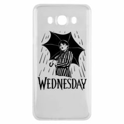 Чехол для Samsung J7 2016 Венздей Вдамс и зонт