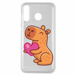 Чехол для Samsung M30 Капибара сердечко - PrintSalon