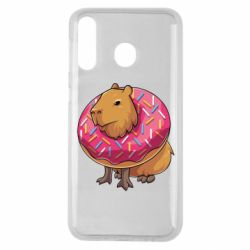 Чехол для Samsung M30 Пончик с капибарой - PrintSalon