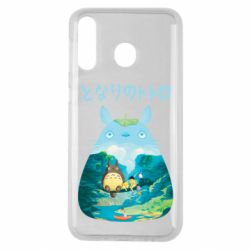 Чехол для Samsung M30 Тоторо на рыбалке - PrintSalon
