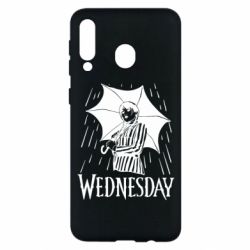 Чохол для Samsung M30 Венздей Вдамс и зонт - PrintSalon