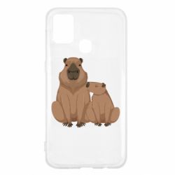Чехол для Samsung M31 Две капибары - PrintSalon