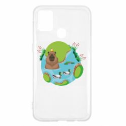 Чехол для Samsung M31 Капибара в воде - PrintSalon