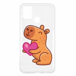 Чехол для Samsung M31 Капибара сердечко - PrintSalon