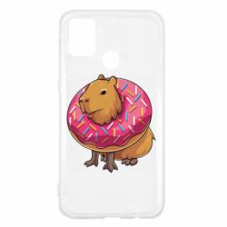 Чехол для Samsung M31 Пончик с капибарой - PrintSalon